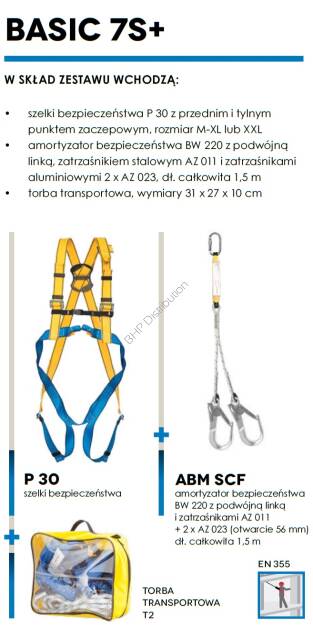 BASIC 7S+ Zestaw asekuracyjny PROTEKT
