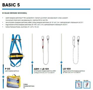 BASIC 5 Zestaw asekuracyjny PROTEKT 