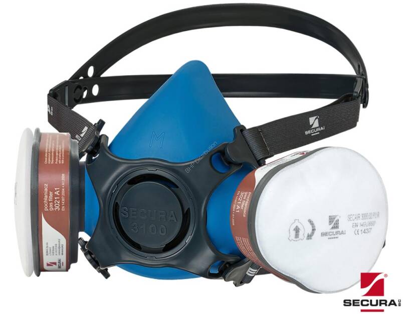 Zestaw półmaska + filtry SECURA3100-LAK