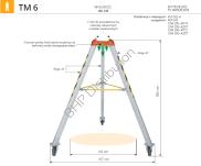 Mobilny aluminiowy statyw bezpieczeństwa PROTEKT TM-6