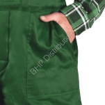 Zielone spodnie robocze ogrodniczki ocieplane SMO-PLUS