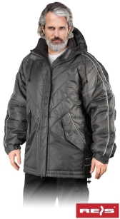 Szaro-czarna kurtka robocza zimowa COALA nowa wersja