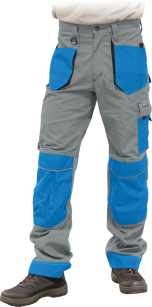 Jasnoniebieskie spodnie robocze do pasa  LH-FMN-T_JSNB